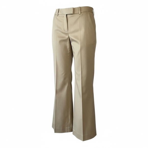 BCBGMaxAzria Pants - BCBGMAXAZRIA Wide Leg Crop Stitched Sides Chino Pant. Tan Size 4 #1342 NWOT